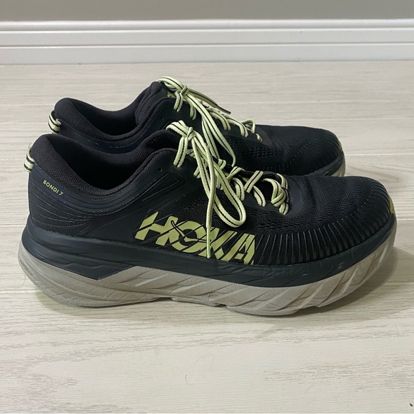 Hoka One One Shoes - Mens Hoka One One Black and green Shoes